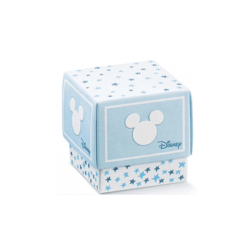 Scatolina topolino Mickey’s stars con coperchio box fleurs mis. grande 7x7x7 cm – 68046